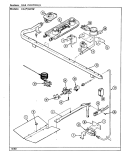 GAS CONTROLS (CGx6C5WK, CGx6C5GWK) Diagram and Parts List for CGA6C5GWK  Crosley Range