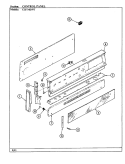 CONTROL PANEL Diagram and Parts List for CGW4D59TZK  Crosley Range