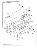 CONTROL PANEL Diagram and Parts List for CGW4D59TSK-1  Crosley Range