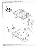 GAS CONTROLS (TOP) Diagram and Parts List for CGW4D59TSK-1  Crosley Range