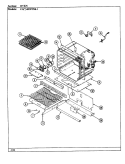 OVEN Diagram and Parts List for CGW4D59TSK-1  Crosley Range
