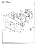 DOOR Diagram and Parts List for CGW4D59TSK-1  Crosley Range