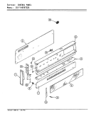 CONTROL PANEL Diagram and Parts List for CGA4D59TSZK  Crosley Range