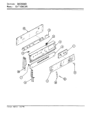 CONTROL PANEL Diagram and Parts List for CGA3D6CSVK  Crosley Range