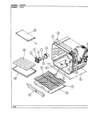 OVEN Diagram and Parts List for 54FK-5TXW  Magic Chef Range