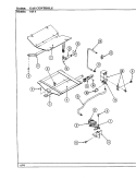 GAS CONTROLS Diagram and Parts List for 54FK-5TXW  Magic Chef Range