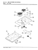 TOP ASSEMBLY Diagram and Parts List for CELW861  Crosley Cooktop