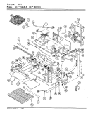 Part Location Diagram of 4011F180-23 Whirlpool BOTTOM, BURNER BOX
