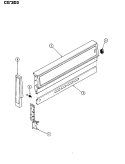 CONTROL PANEL Diagram and Parts List for CGW3D3WK  Crosley Range