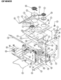 BODY Diagram and Parts List for CEA4D59CO  Crosley Range