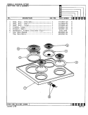 TOP ASSEMBLY Diagram and Parts List for CEA2D2  Crosley Range