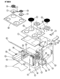 BODY Diagram and Parts List for CEW3D3X  Crosley Range