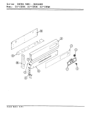 CONTROL PANEL Diagram and Parts List for CGA3D5XK  Crosley Range
