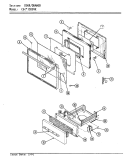 DOOR / DRAWER (CGx3D5VK) Diagram and Parts List for CGA3D5XK  Crosley Range