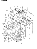Part Location Diagram of 2002W013-84 Whirlpool TOP MAIN ALM