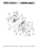 CONTROL PANEL Diagram and Parts List for CEC994CZ  Crosley Wall Oven