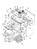 Part Location Diagram of 0237118 Whirlpool BOTTOM, BURNER BOX