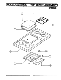 Part Location Diagram of 2005F001-30 Whirlpool COVER, GRIDDLE
