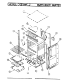 Part Location Diagram of 4006W008-23 Whirlpool FLUE BOX ASSEMBLY