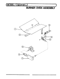 BURNER ASSEMBLY Diagram and Parts List for CGE914KLZ  Crosley Wall Oven