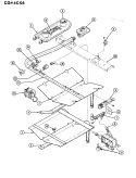 GAS CONTROLS Diagram and Parts List for CGA4C58CZKW  Crosley Range