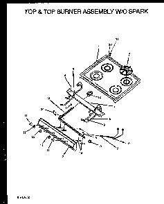 Section 2 Diagram and Parts List for RBK28FGL P1142379NL Caloric Range