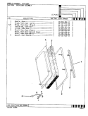 DOOR ASSEMBLY Diagram and Parts List for CEA2C3  Crosley Range
