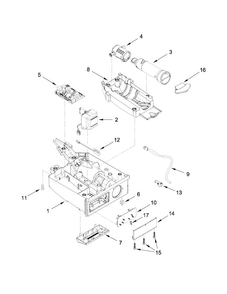Part Location Diagram of W10545363 Whirlpool FASCIA ASSEMBLY, JA
