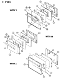 DOOR Diagram and Parts List for CEW3D5DX  Crosley Range