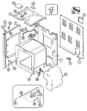 BODY Diagram and Parts List for CRE9400ACL  Maytag Range