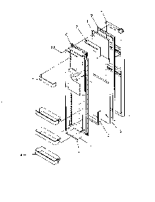 Freezer Door Diagram and Parts List for SXD22S2E-P1190416WE  Amana Refrigerator