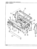 CONTROL PANEL Diagram and Parts List for H3832SRW  Hardwick Range