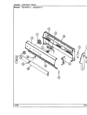 CONTROL PANEL Diagram and Parts List for H3510PRW  Hardwick Range
