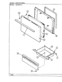 DOOR / DRAWER (H3510PRx) Diagram and Parts List for H3510PRW  Hardwick Range