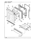DOOR / DRAWER (H3520SRx) Diagram and Parts List for H3520SRW  Hardwick Range