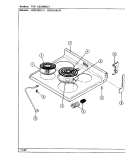 TOP ASSEMBLY Diagram and Parts List for H3531WRA  Hardwick Range