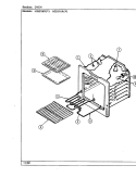 OVEN Diagram and Parts List for H3531WRA  Hardwick Range
