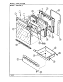 DOOR / DRAWER Diagram and Parts List for H3674XRW  Hardwick Range