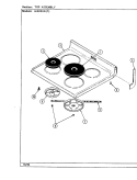 TOP ASSEMBLY Diagram and Parts List for H3875XRA  Hardwick Range