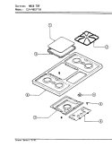 TOP ASSEMBLY Diagram and Parts List for CL4-46GW9  Hardwick Cooktop