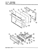 DOOR / DRAWER Diagram and Parts List for CG9621A539R  Hardwick Range