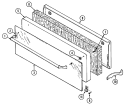 DRAWER Diagram and Parts List for CWGA200AAB  Maytag Wall Oven