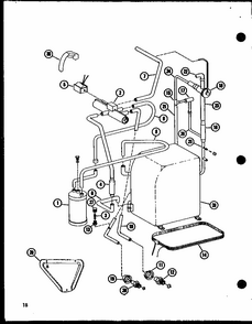 (rhq48-001/p55201-47c) (rhq48-003/p55201-48c) (rhq48-001/p55201-49c) (rhq48-003/p55201-50c) (rhq60-001/p55201-51c) (rhq60-003/p55201-52c) Diagram and Parts List for RHA48-003 P55201-50C Amana Air Conditioner