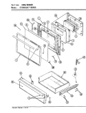 DOOR / DRAWER Diagram and Parts List for CPJ9841KA689DG  Hardwick Range