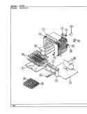OVEN Diagram and Parts List for CKG9641W589RGC  Hardwick Range