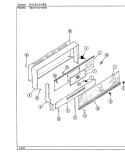 CONTROL PANEL (SKG9611x540R) Diagram and Parts List for SKG9611A540R  Hardwick Range