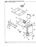 TOP ASSEMBLY Diagram and Parts List for SG9617A429R  Hardwick Range