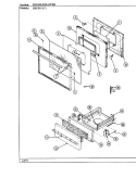 DOOR / DRAWER (SKG9611x540R) Diagram and Parts List for SG9617A429R  Hardwick Range