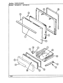 DOOR / DRAWER Diagram and Parts List for H3100PPW  Hardwick Range