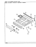 TOP ASSEMBLY Diagram and Parts List for H3221WRV  Hardwick Range